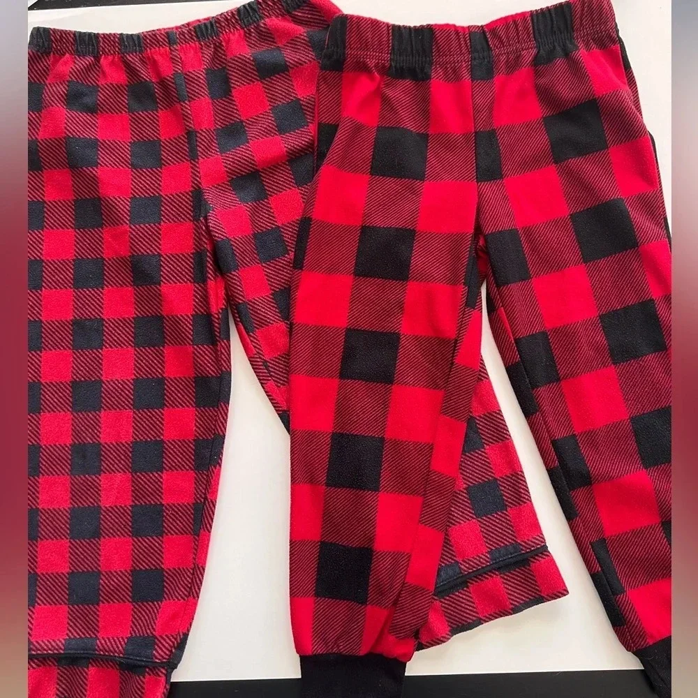 Boys pajama pants and white long sleeve shirt. 2 pair